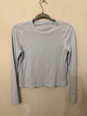 lululemon athletica Light Blue Long-Sleeve Crewneck Tee